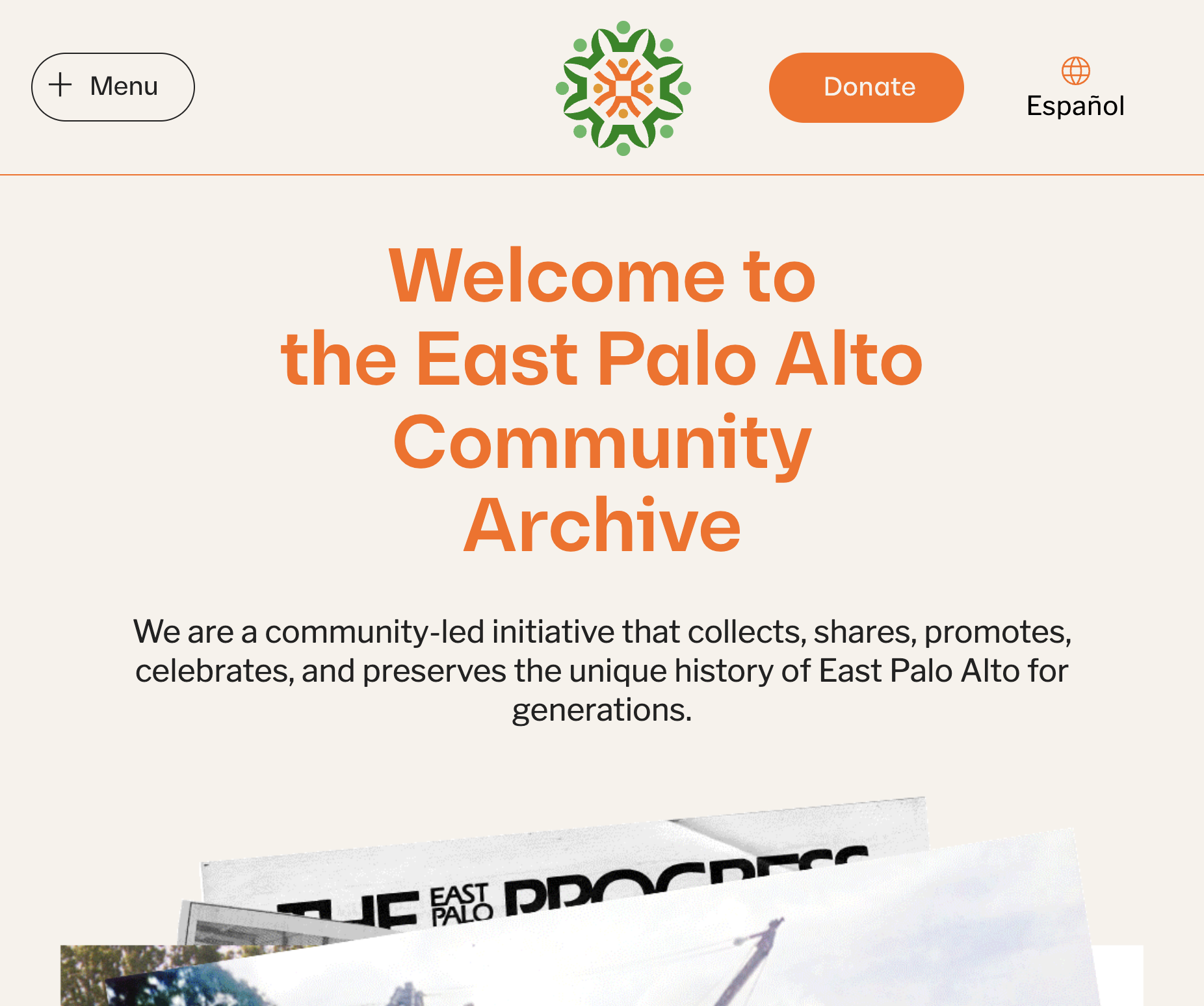Captura de East Palo Alto Community Archive