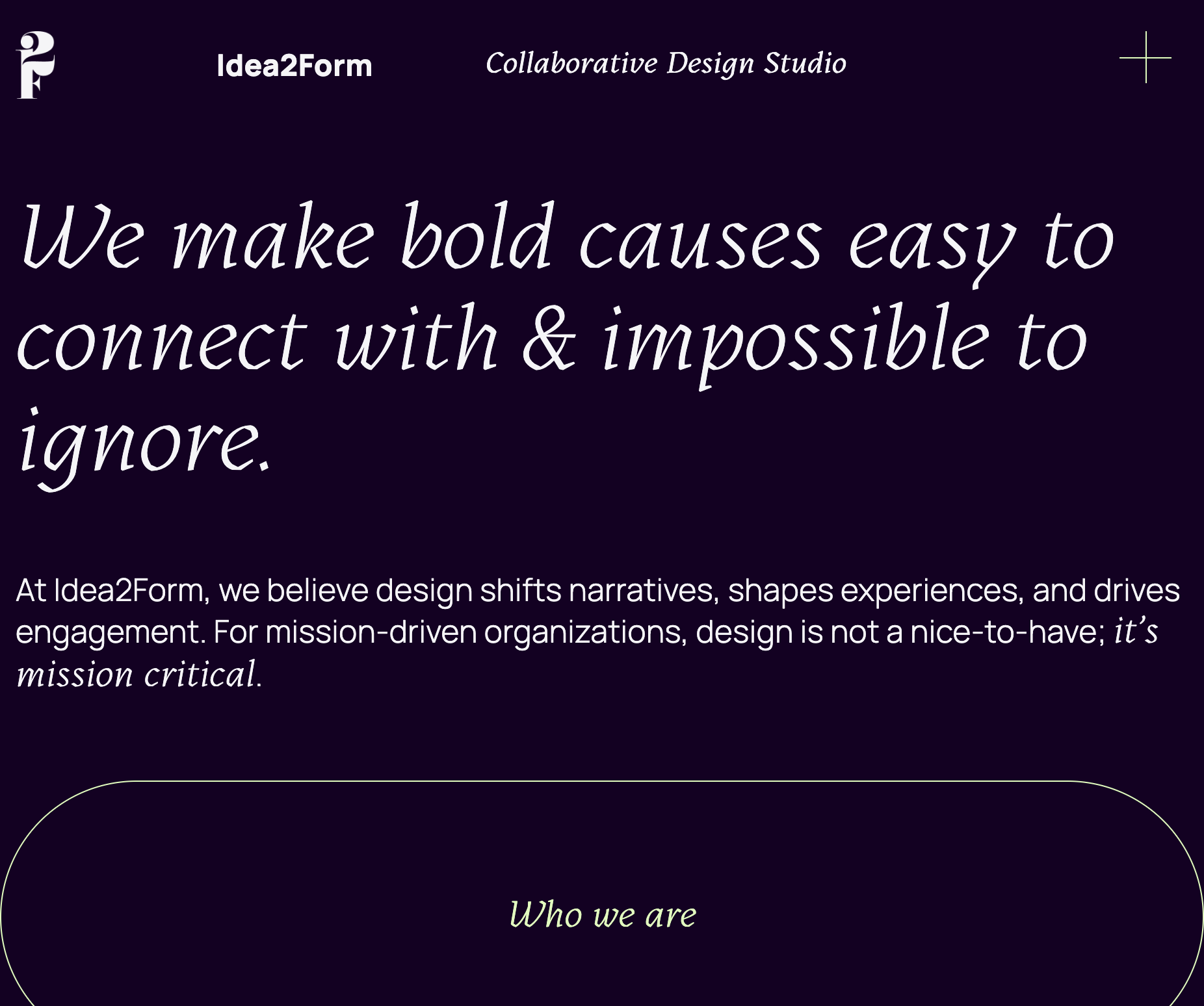 Captura de Idea2Form — Collaborative Design Studio